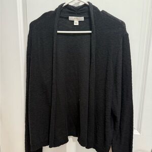 Lilly Pulitzer Black Open-Front Cardigan